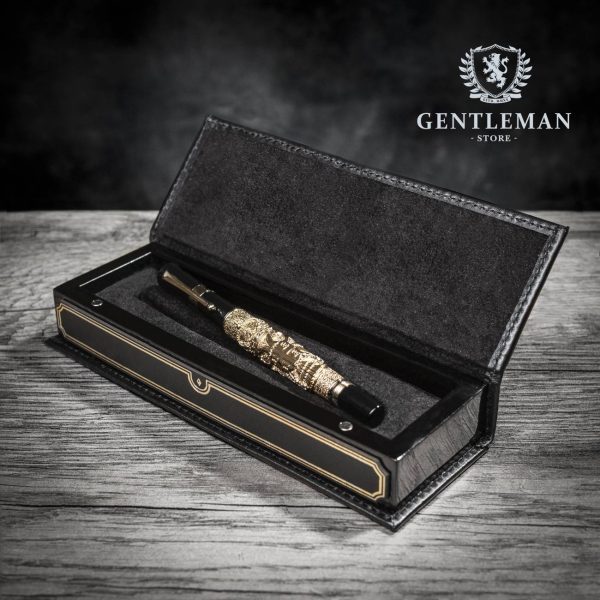 PO01 | pozlaćena olovka sa grbom Srbije Gentleman