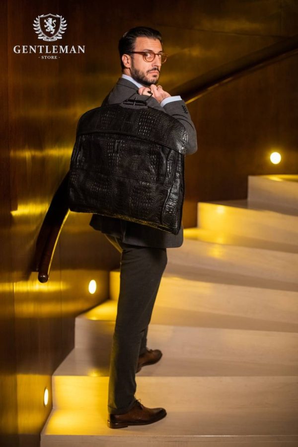 T001 | kožna torba za odelo Tony Bellucci