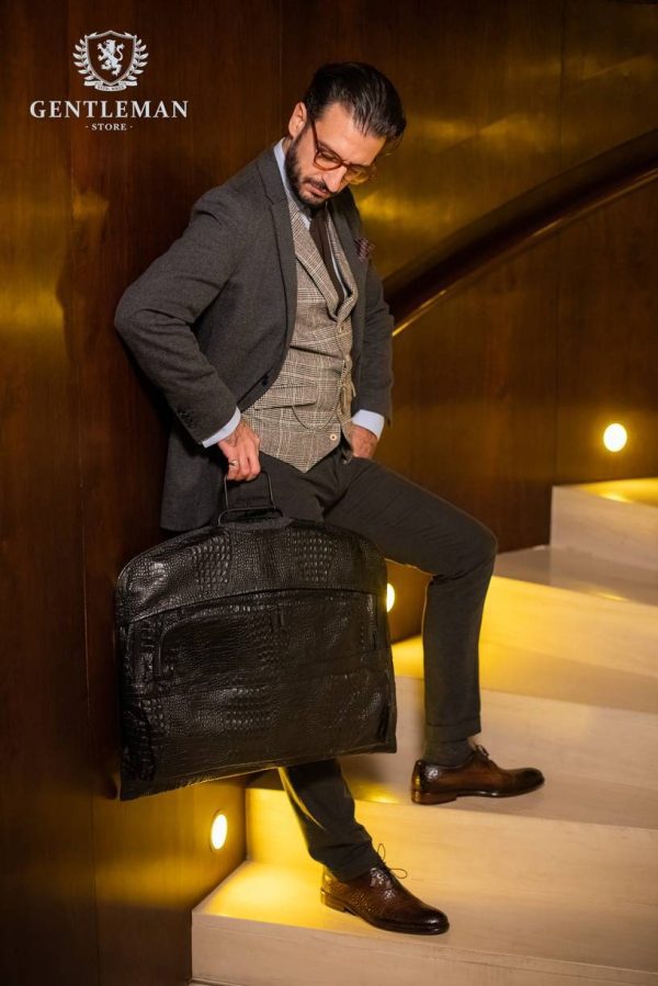 T002 | kožna torba za odelo Tony Bellucci