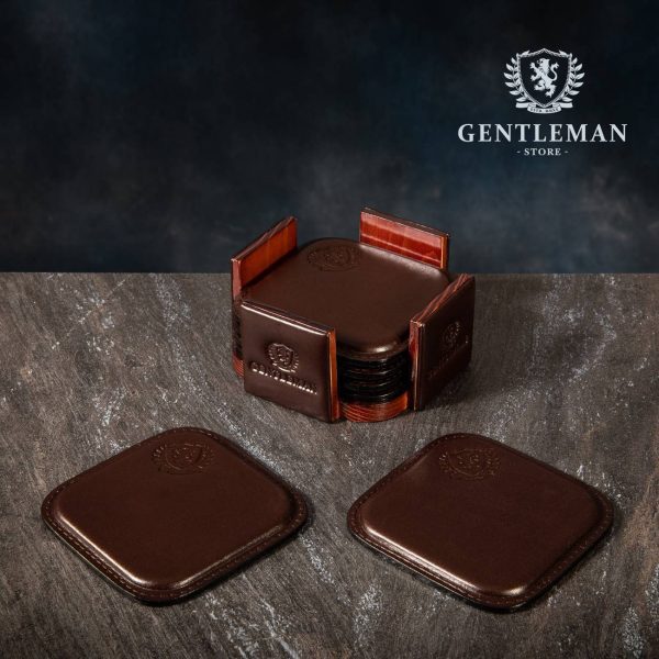 KP01 | kožni podmetači za čaše Gentleman