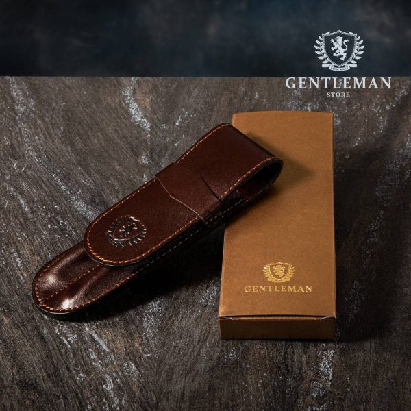 KP14 | kožna futrola za dve olovke Gentleman