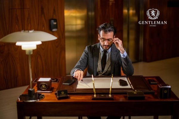 KP18 | čaša za olovke kocka Gentleman