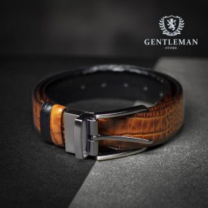 K001a | kožni kaiš sa dva lica | 2 u 1 BOND