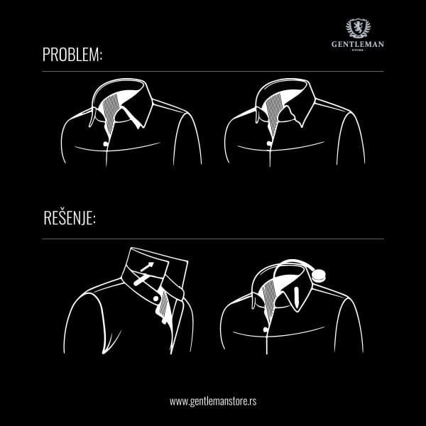 FB001 | fišbajn - držač za kragnu GENTLEMAN