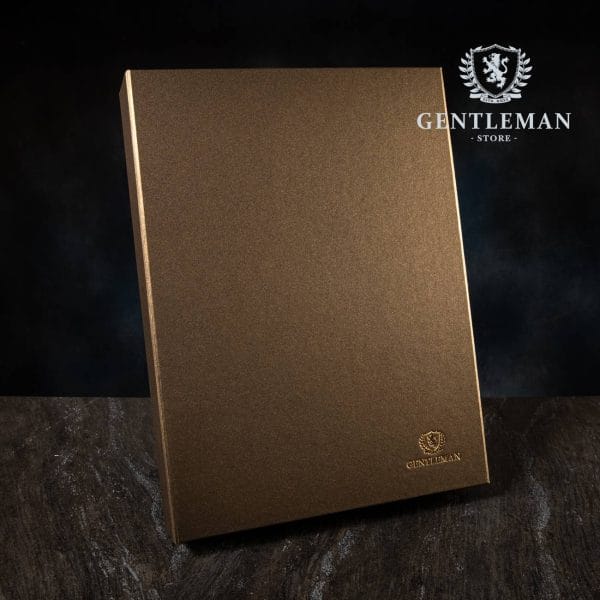 PS216 | GOLD set kaiš, kravata i novčanik GENTLEMAN