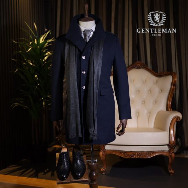 KPT051 | ELEGANTNI MUŠKI KAPUT SA DUPLIM KOPČANJEM