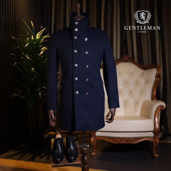 KPT051 | ELEGANTNI MUŠKI KAPUT SA DUPLIM KOPČANJEM