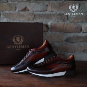 C023 | braon muške kožne patike GENTLEMAN SHOES