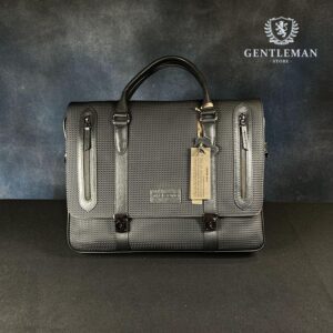 T0224a | kožna crna poslovna torba Bond