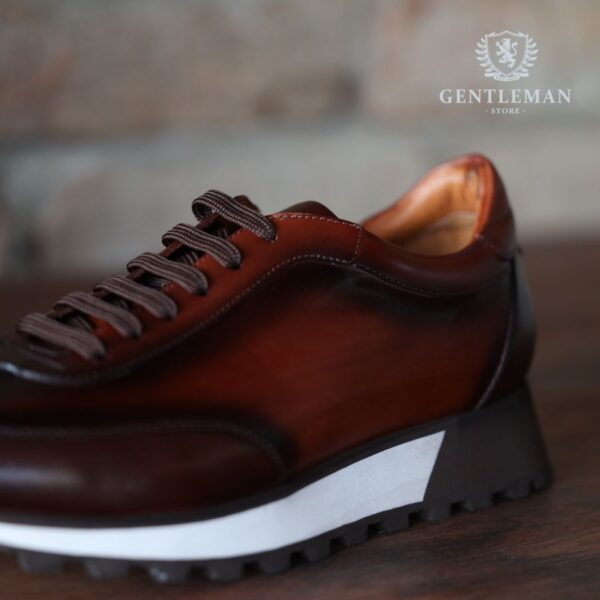 C023 | braon muške kožne patike GENTLEMAN SHOES