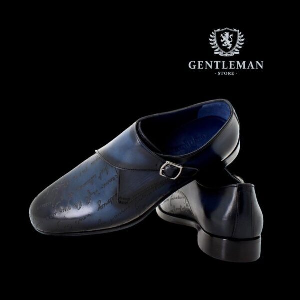 C018 | handmade plave cipele GENTLEMAN SHOES