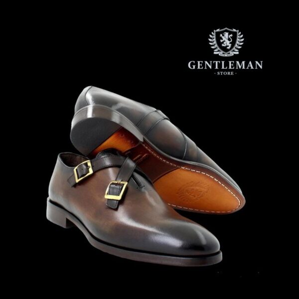 C017 | kožne braon cipele GENTLEMAN SHOES