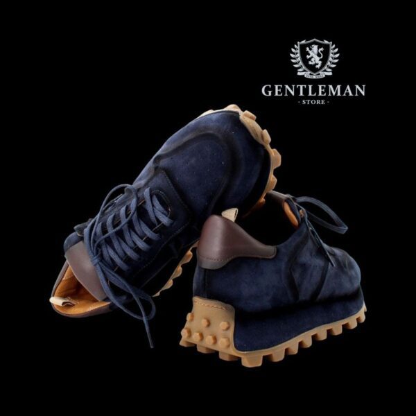 C022 | zimske teget muške kožne patike GENTLEMAN SHOES