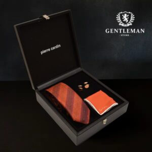 KMM04 | SET kravata, maramica i manžetne Pierre Cardin