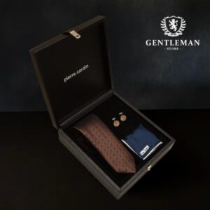 KMM09 | SET kravata, maramica i manžetne Pierre Cardin